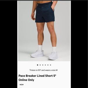LuLulemon Pace Breaker Lined Shorts